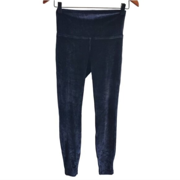 Lululemon Wunder Lounge High-Rise Black Velvet Tight Size 6 - Picture 1 of 7